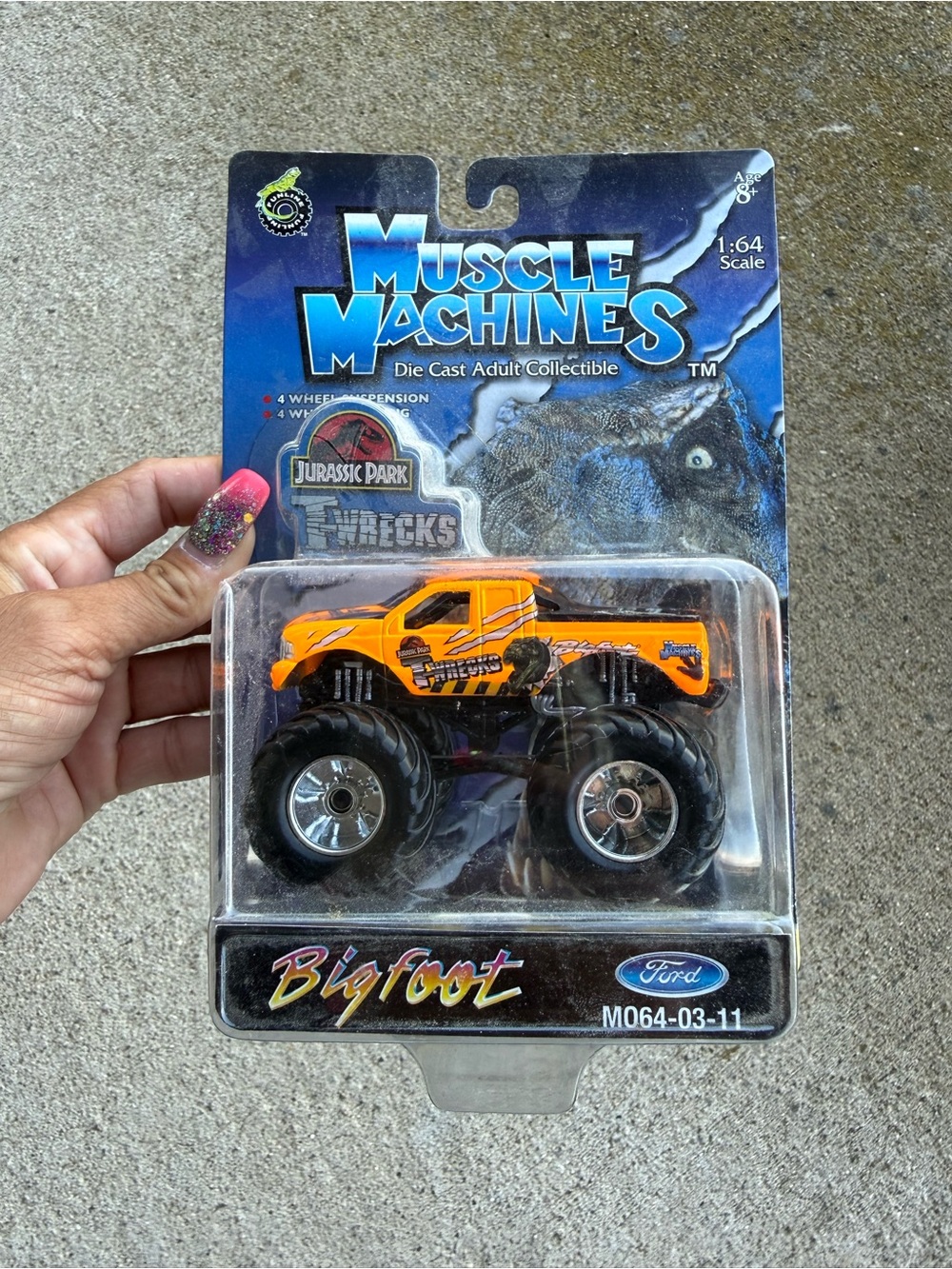 Orange Jurassic Park Bigfoot Monster Truck Toy
